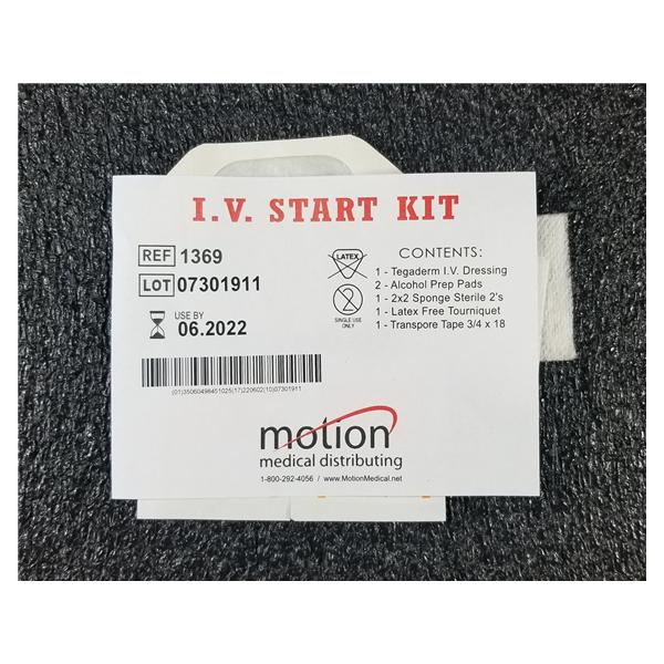 Kit IV Start With Label Not Made With Natural Rubber Latex Sterile 100/Ca